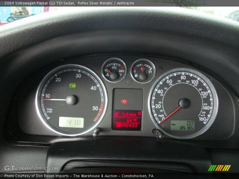 Reflex Silver Metallic / Anthracite 2004 Volkswagen Passat GLS TDI Sedan