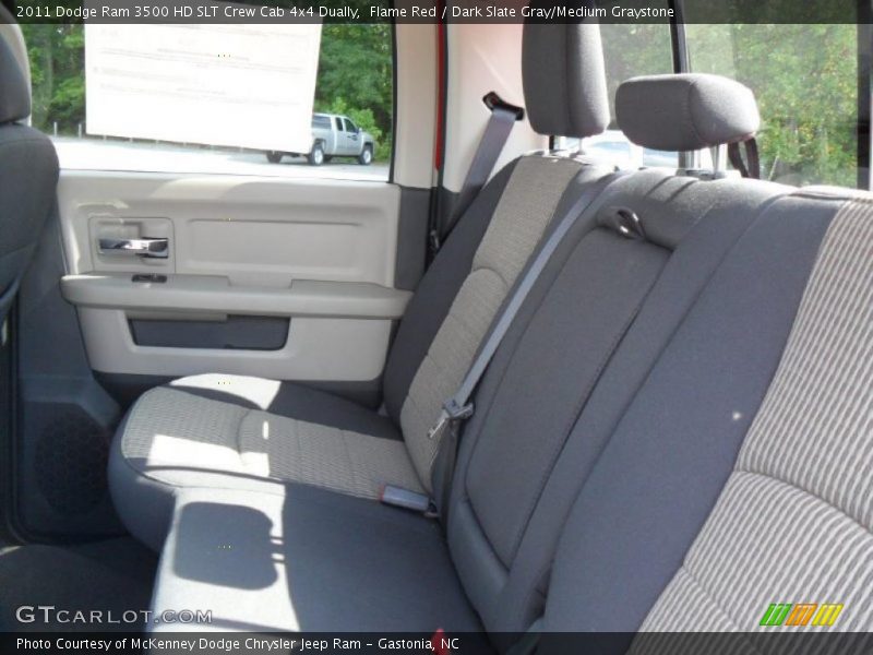 Flame Red / Dark Slate Gray/Medium Graystone 2011 Dodge Ram 3500 HD SLT Crew Cab 4x4 Dually