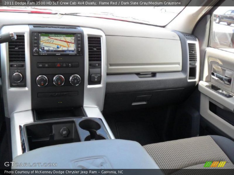 Flame Red / Dark Slate Gray/Medium Graystone 2011 Dodge Ram 3500 HD SLT Crew Cab 4x4 Dually
