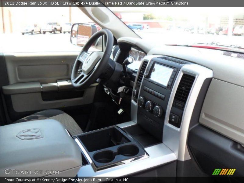 Flame Red / Dark Slate Gray/Medium Graystone 2011 Dodge Ram 3500 HD SLT Crew Cab 4x4 Dually