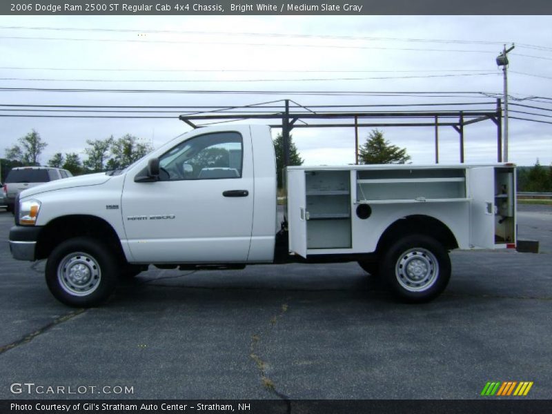Bright White / Medium Slate Gray 2006 Dodge Ram 2500 ST Regular Cab 4x4 Chassis