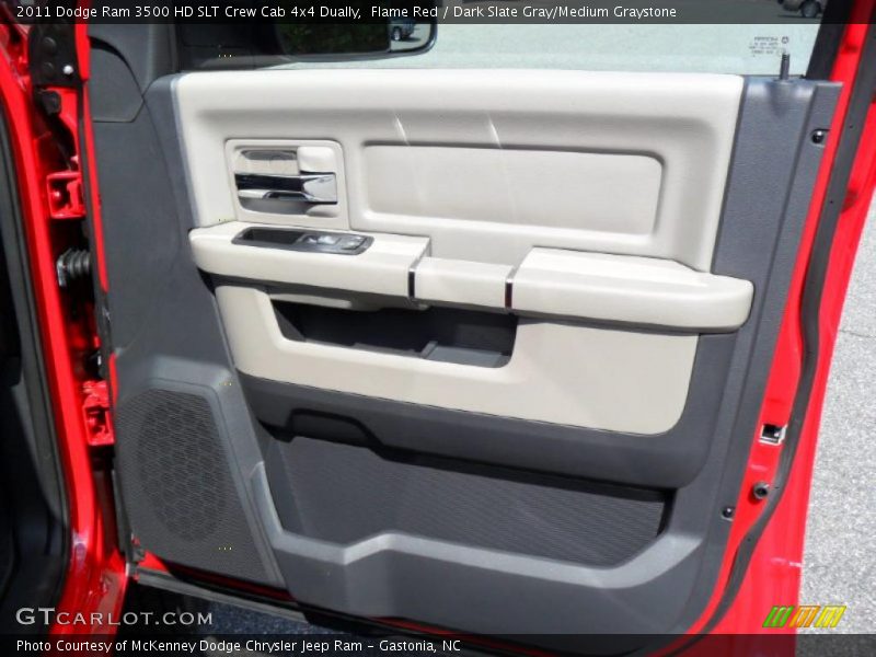 Flame Red / Dark Slate Gray/Medium Graystone 2011 Dodge Ram 3500 HD SLT Crew Cab 4x4 Dually