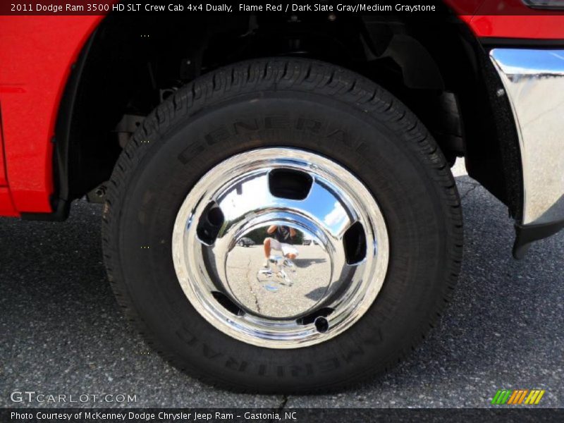 Flame Red / Dark Slate Gray/Medium Graystone 2011 Dodge Ram 3500 HD SLT Crew Cab 4x4 Dually