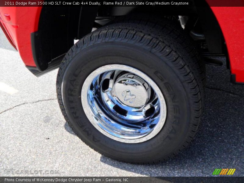 Flame Red / Dark Slate Gray/Medium Graystone 2011 Dodge Ram 3500 HD SLT Crew Cab 4x4 Dually