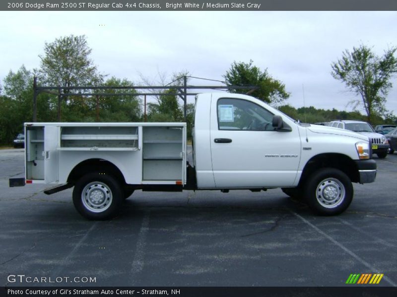 Bright White / Medium Slate Gray 2006 Dodge Ram 2500 ST Regular Cab 4x4 Chassis