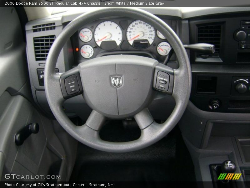 Bright White / Medium Slate Gray 2006 Dodge Ram 2500 ST Regular Cab 4x4 Chassis