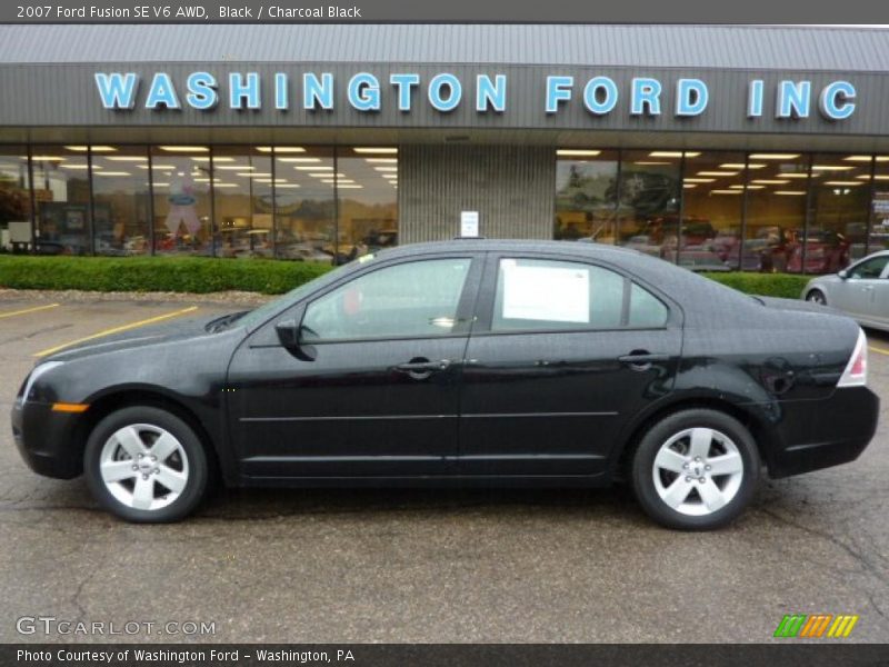 Black / Charcoal Black 2007 Ford Fusion SE V6 AWD