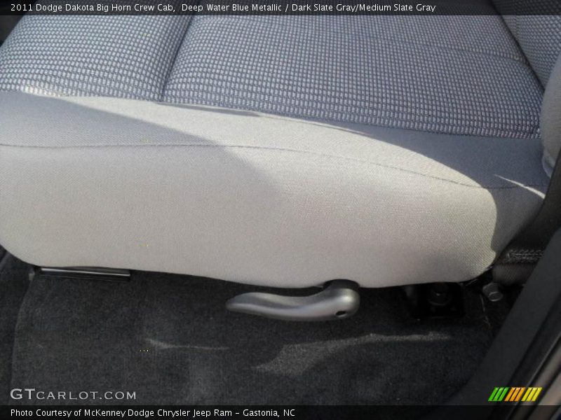 Deep Water Blue Metallic / Dark Slate Gray/Medium Slate Gray 2011 Dodge Dakota Big Horn Crew Cab
