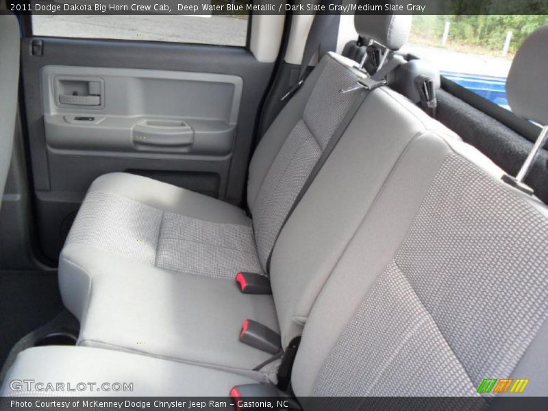 Deep Water Blue Metallic / Dark Slate Gray/Medium Slate Gray 2011 Dodge Dakota Big Horn Crew Cab