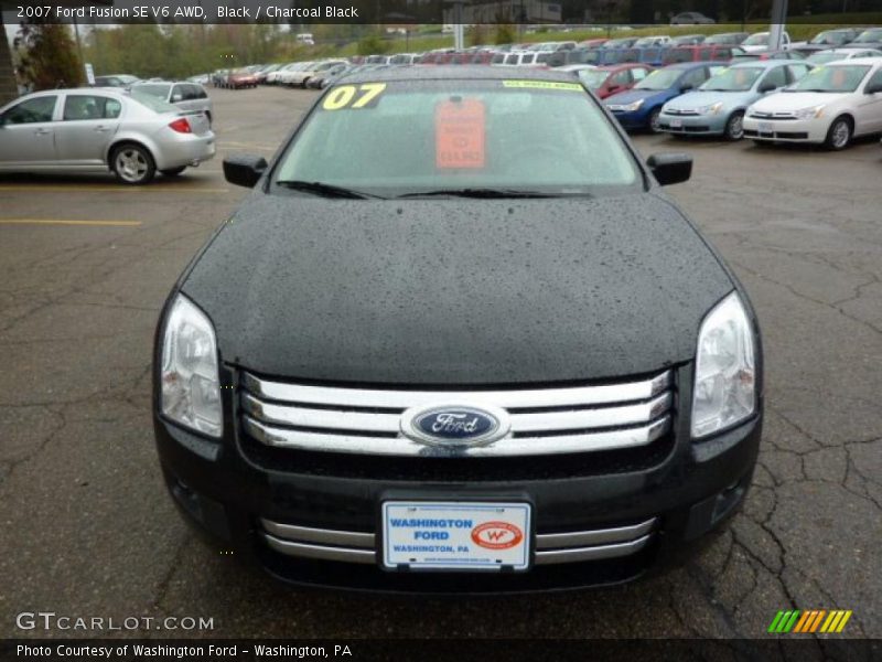 Black / Charcoal Black 2007 Ford Fusion SE V6 AWD