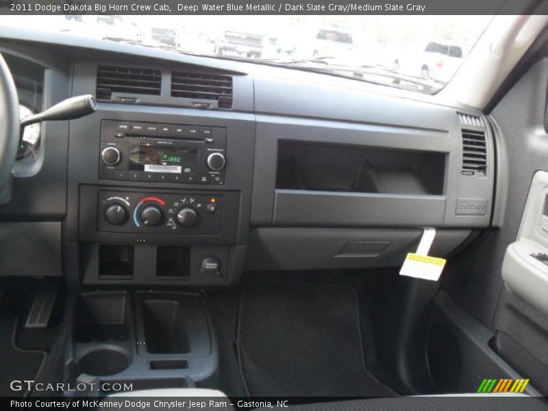 Deep Water Blue Metallic / Dark Slate Gray/Medium Slate Gray 2011 Dodge Dakota Big Horn Crew Cab