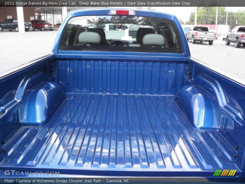 Deep Water Blue Metallic / Dark Slate Gray/Medium Slate Gray 2011 Dodge Dakota Big Horn Crew Cab