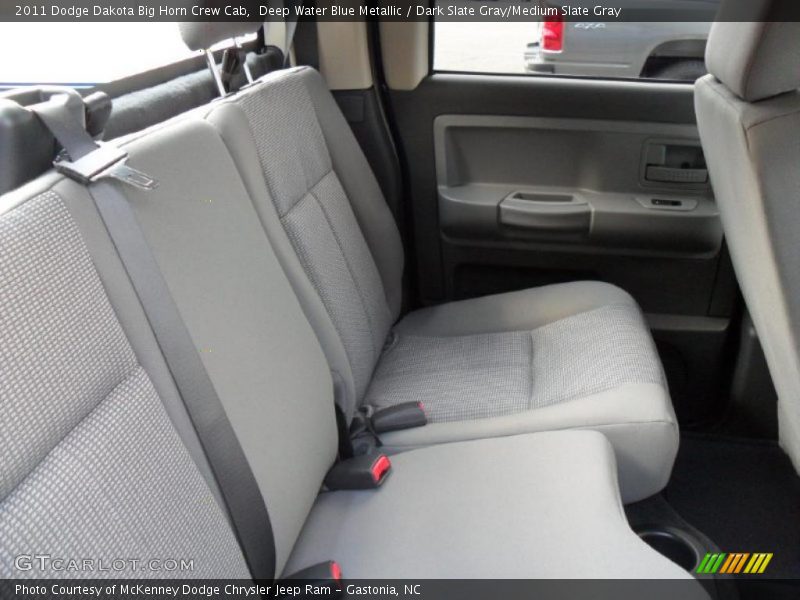 Deep Water Blue Metallic / Dark Slate Gray/Medium Slate Gray 2011 Dodge Dakota Big Horn Crew Cab