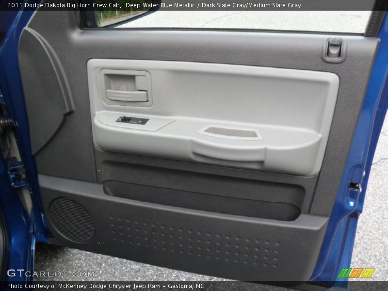Deep Water Blue Metallic / Dark Slate Gray/Medium Slate Gray 2011 Dodge Dakota Big Horn Crew Cab