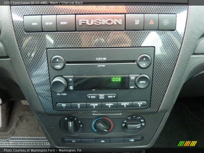 Black / Charcoal Black 2007 Ford Fusion SE V6 AWD