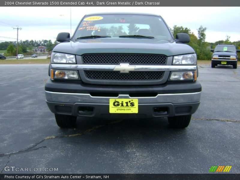 Dark Green Metallic / Dark Charcoal 2004 Chevrolet Silverado 1500 Extended Cab 4x4
