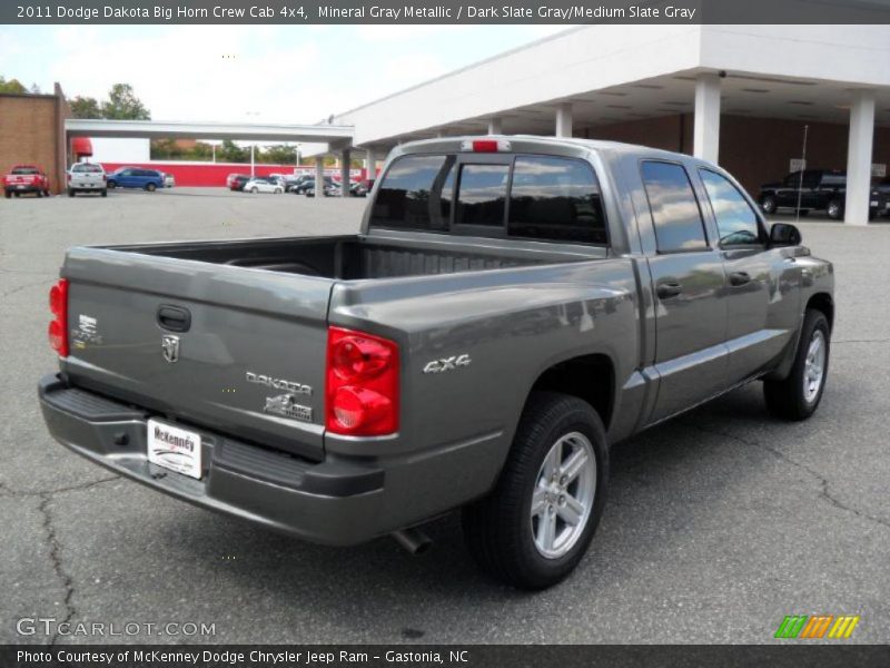 Mineral Gray Metallic / Dark Slate Gray/Medium Slate Gray 2011 Dodge Dakota Big Horn Crew Cab 4x4