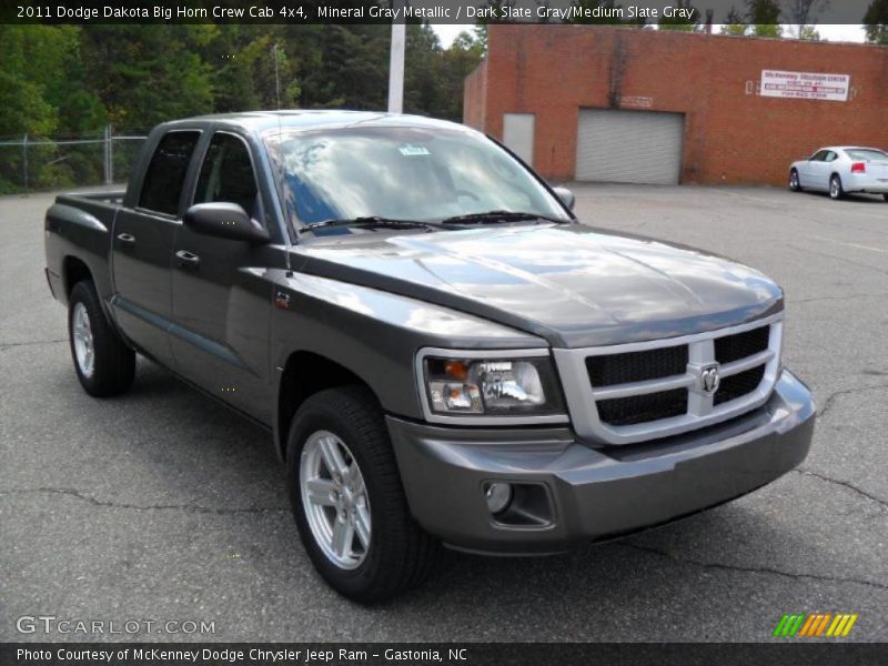 Mineral Gray Metallic / Dark Slate Gray/Medium Slate Gray 2011 Dodge Dakota Big Horn Crew Cab 4x4