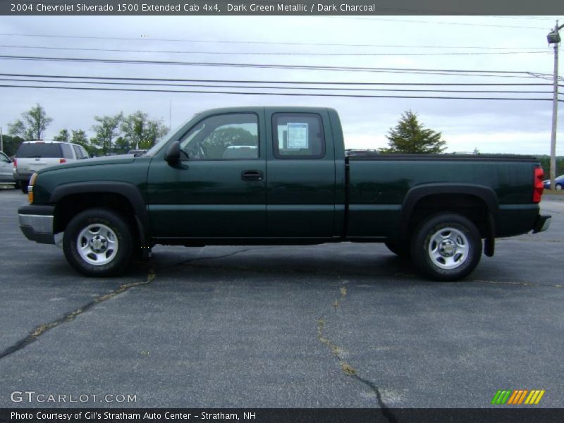 Dark Green Metallic / Dark Charcoal 2004 Chevrolet Silverado 1500 Extended Cab 4x4