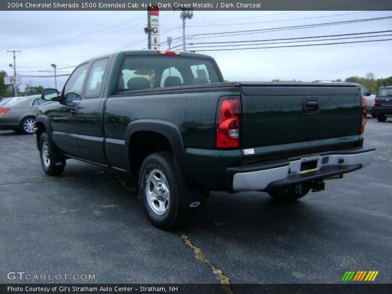 Dark Green Metallic / Dark Charcoal 2004 Chevrolet Silverado 1500 Extended Cab 4x4