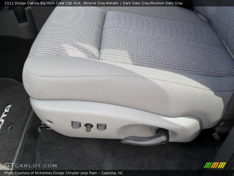 Mineral Gray Metallic / Dark Slate Gray/Medium Slate Gray 2011 Dodge Dakota Big Horn Crew Cab 4x4