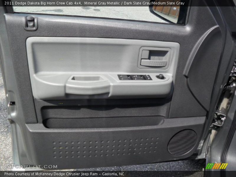 Mineral Gray Metallic / Dark Slate Gray/Medium Slate Gray 2011 Dodge Dakota Big Horn Crew Cab 4x4