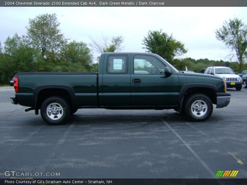 Dark Green Metallic / Dark Charcoal 2004 Chevrolet Silverado 1500 Extended Cab 4x4