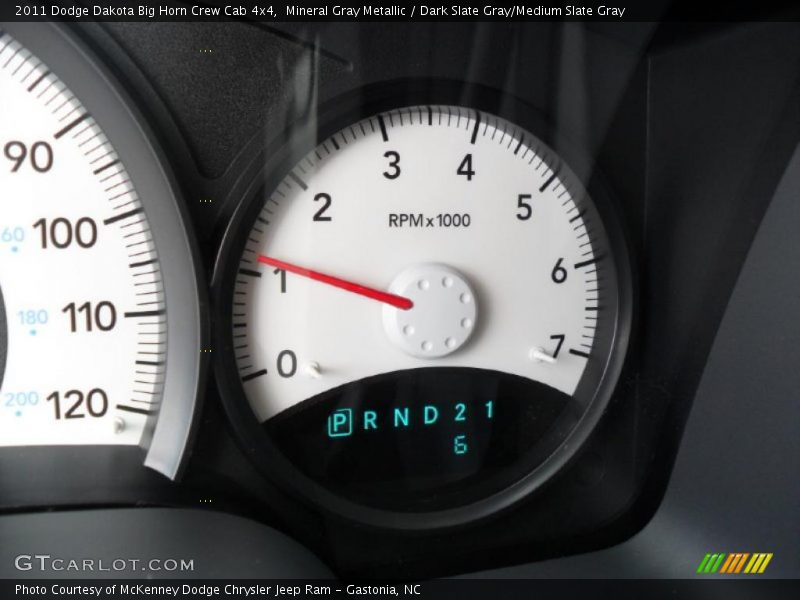 Mineral Gray Metallic / Dark Slate Gray/Medium Slate Gray 2011 Dodge Dakota Big Horn Crew Cab 4x4