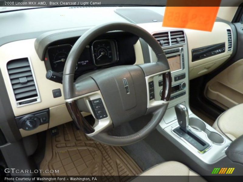 Black Clearcoat / Light Camel 2008 Lincoln MKX AWD