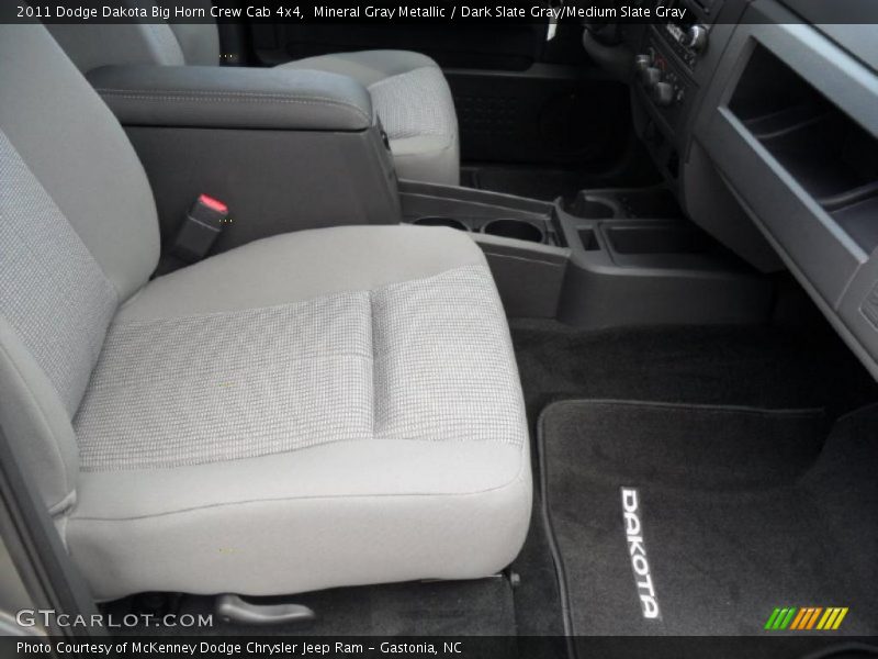 Mineral Gray Metallic / Dark Slate Gray/Medium Slate Gray 2011 Dodge Dakota Big Horn Crew Cab 4x4
