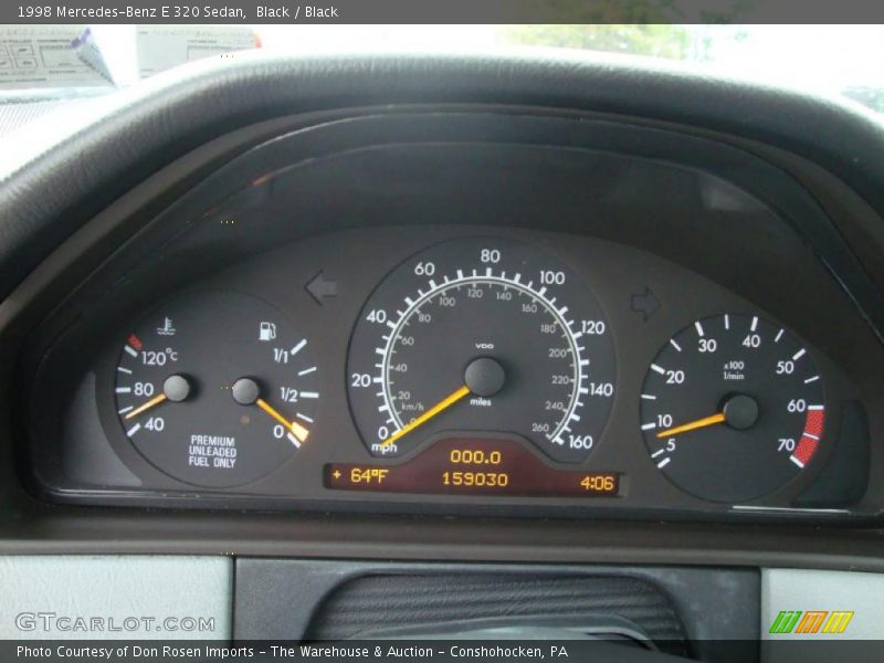  1998 E 320 Sedan 320 Sedan Gauges