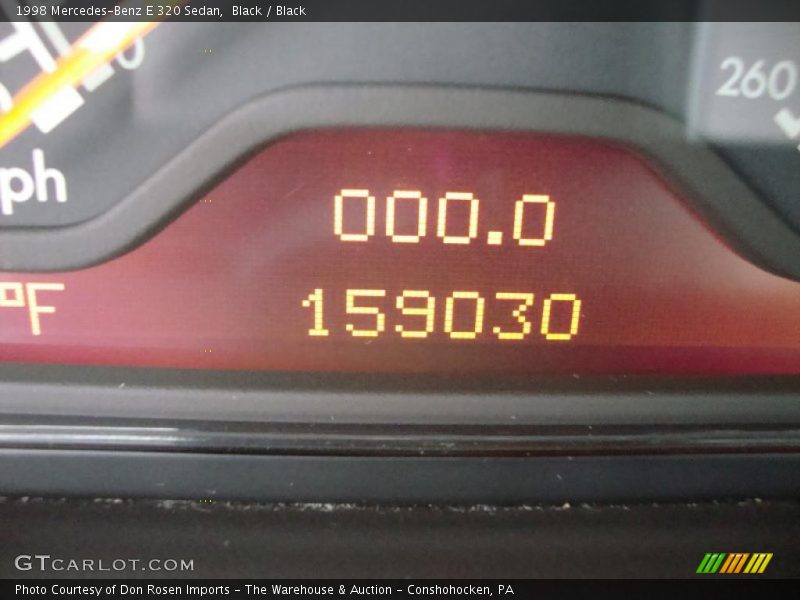 Black / Black 1998 Mercedes-Benz E 320 Sedan