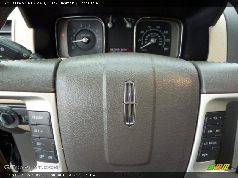 Black Clearcoat / Light Camel 2008 Lincoln MKX AWD