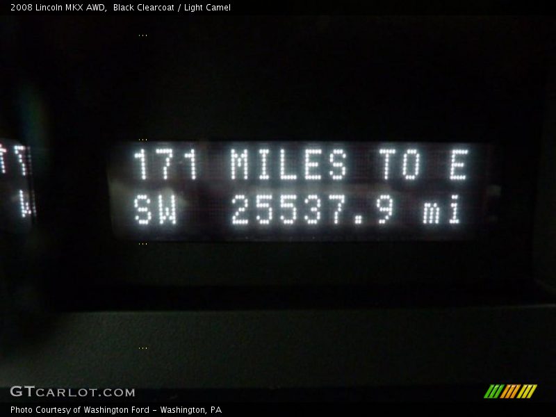 Black Clearcoat / Light Camel 2008 Lincoln MKX AWD