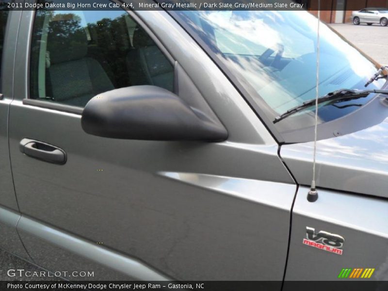 Mineral Gray Metallic / Dark Slate Gray/Medium Slate Gray 2011 Dodge Dakota Big Horn Crew Cab 4x4