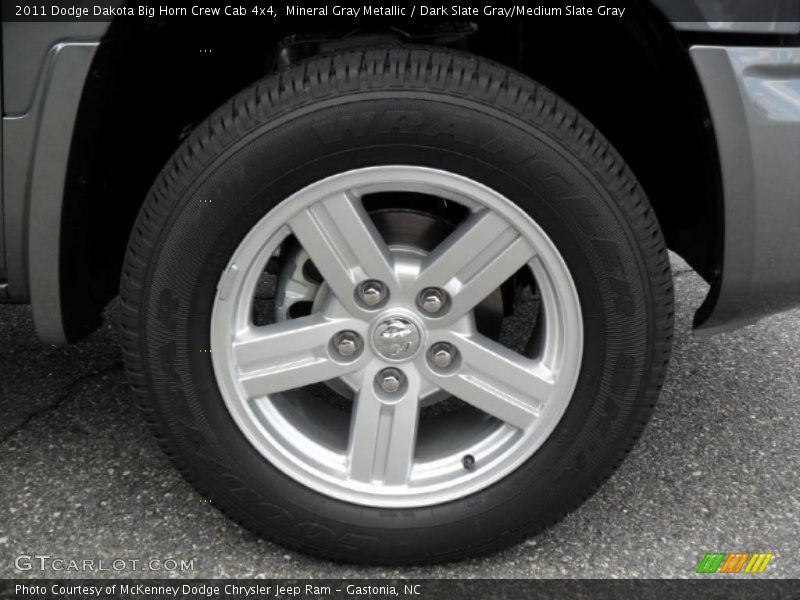 Mineral Gray Metallic / Dark Slate Gray/Medium Slate Gray 2011 Dodge Dakota Big Horn Crew Cab 4x4
