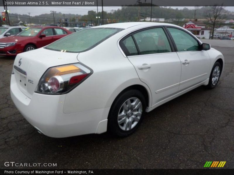 Winter Frost Pearl / Blond 2009 Nissan Altima 2.5 S