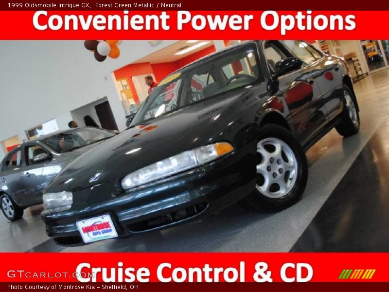 Forest Green Metallic / Neutral 1999 Oldsmobile Intrigue GX