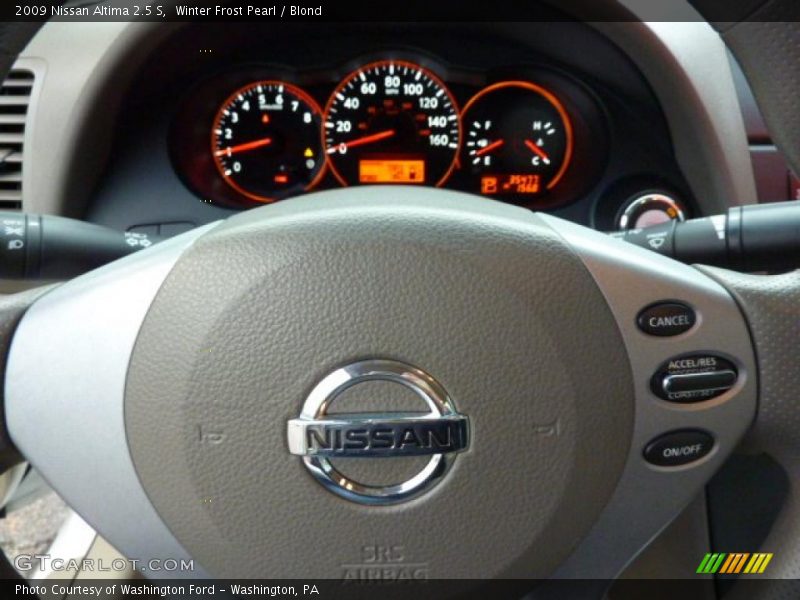 Winter Frost Pearl / Blond 2009 Nissan Altima 2.5 S