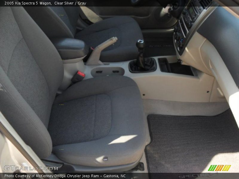 Clear Silver / Gray 2005 Kia Spectra 5 Wagon