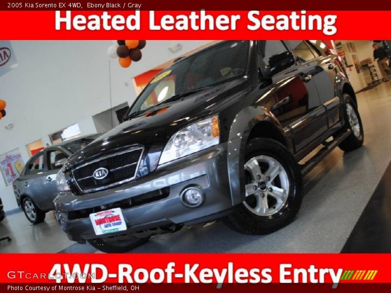 Ebony Black / Gray 2005 Kia Sorento EX 4WD