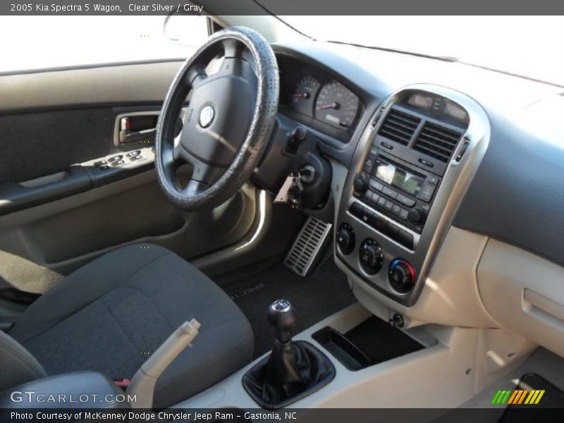 Clear Silver / Gray 2005 Kia Spectra 5 Wagon