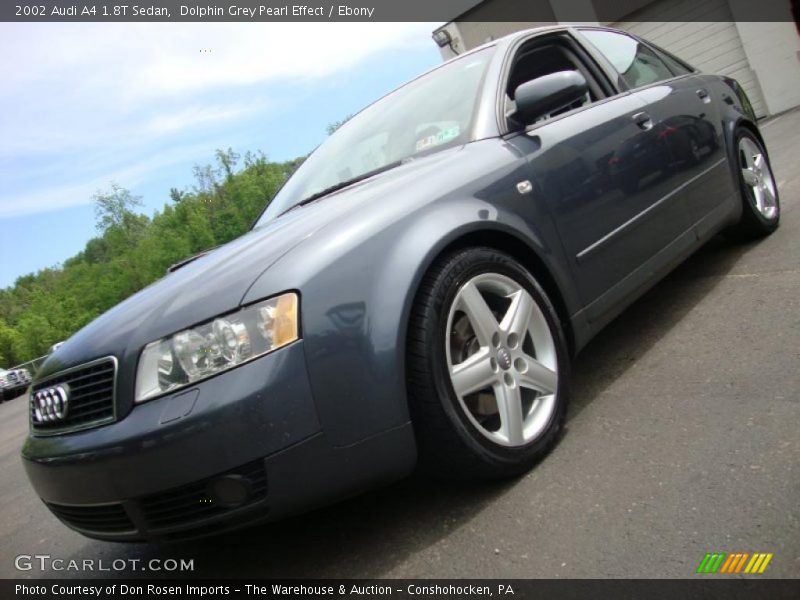 Dolphin Grey Pearl Effect / Ebony 2002 Audi A4 1.8T Sedan