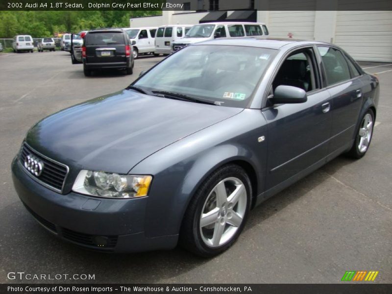Dolphin Grey Pearl Effect / Ebony 2002 Audi A4 1.8T Sedan