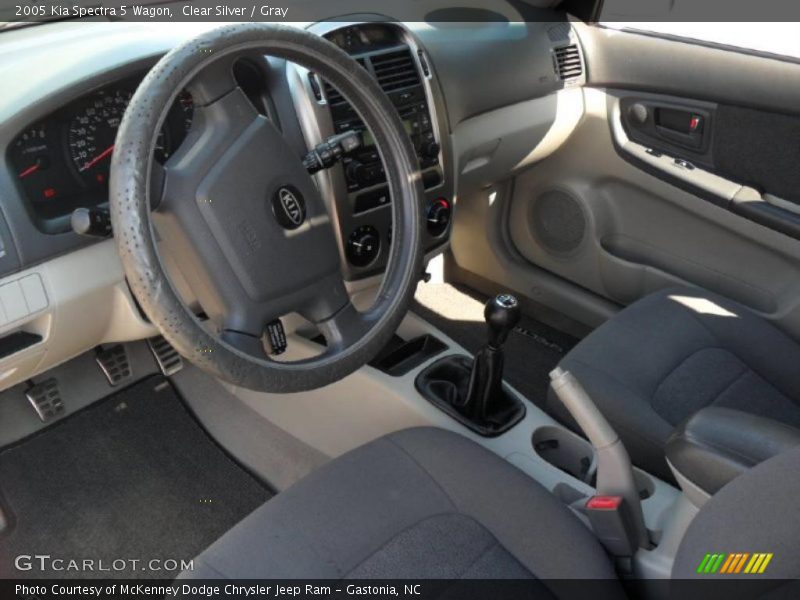 Clear Silver / Gray 2005 Kia Spectra 5 Wagon