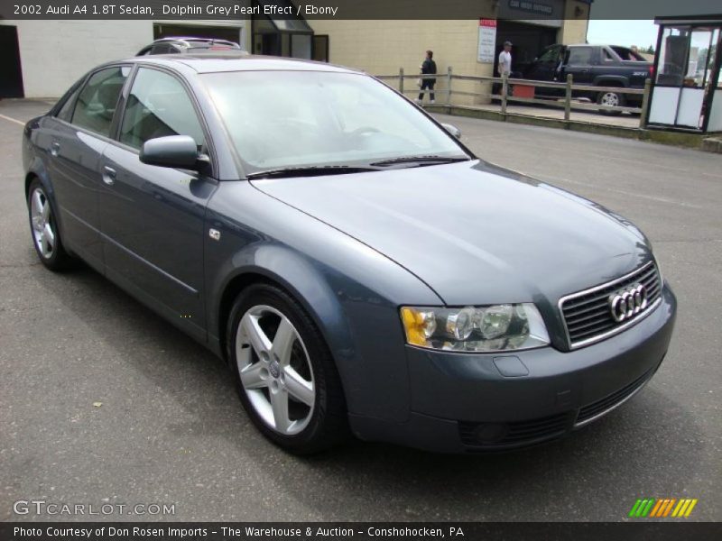Dolphin Grey Pearl Effect / Ebony 2002 Audi A4 1.8T Sedan