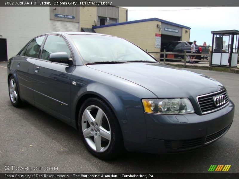 Dolphin Grey Pearl Effect / Ebony 2002 Audi A4 1.8T Sedan