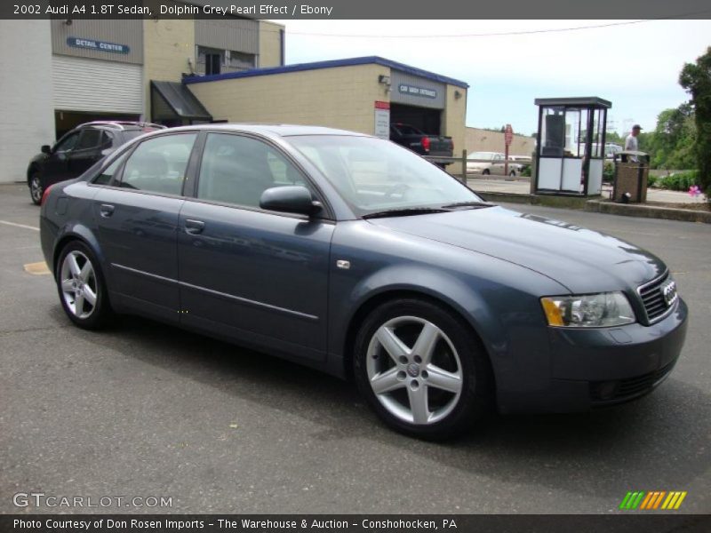 Dolphin Grey Pearl Effect / Ebony 2002 Audi A4 1.8T Sedan
