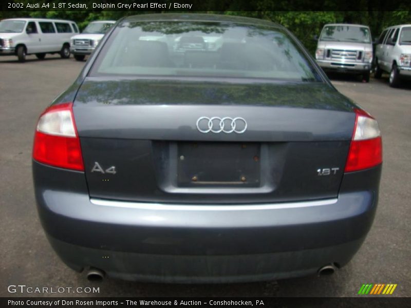 Dolphin Grey Pearl Effect / Ebony 2002 Audi A4 1.8T Sedan