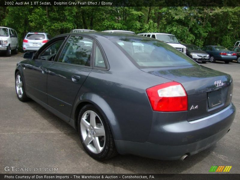 Dolphin Grey Pearl Effect / Ebony 2002 Audi A4 1.8T Sedan